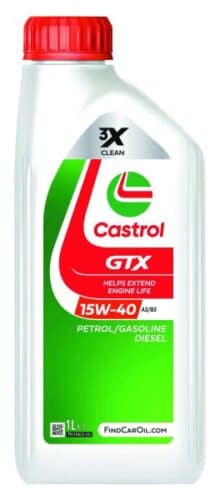 Ulei motor Castrol GTX 15W-40 A3/B3, 1L, API SL/CF