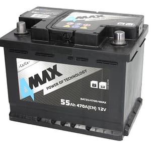 Acumulator auto 4MAX 12V 55Ah 470A – polaritate dreapta
