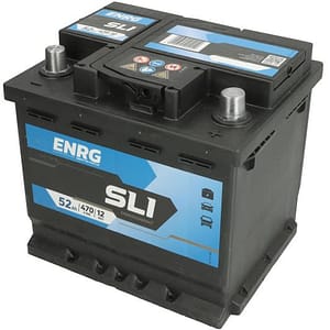 Acumulator auto ENRG Clasic 12V 52Ah 470A – plus dreapta, 207×175×190 mm