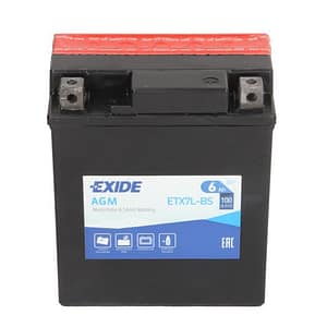 Baterie moto EXIDE YTX7L-BS 12V 6Ah 100A AGM – 113×70×130 mm