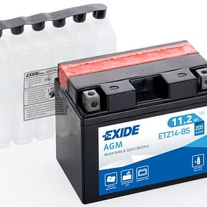 Baterie moto EXIDE YTZ14-BS 12V 11Ah 205A AGM – 150×90×110 mm