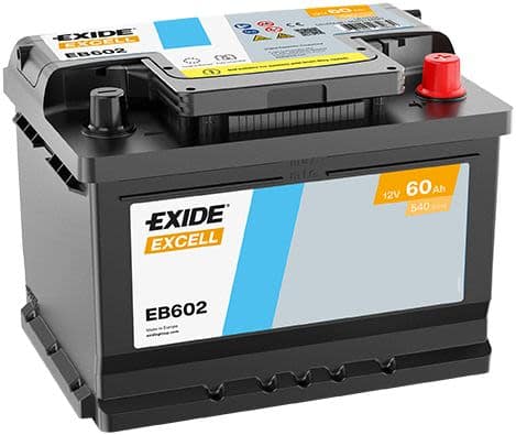 Acumulator auto EXIDE Excell 12V 60Ah 540A – polaritate dreapta