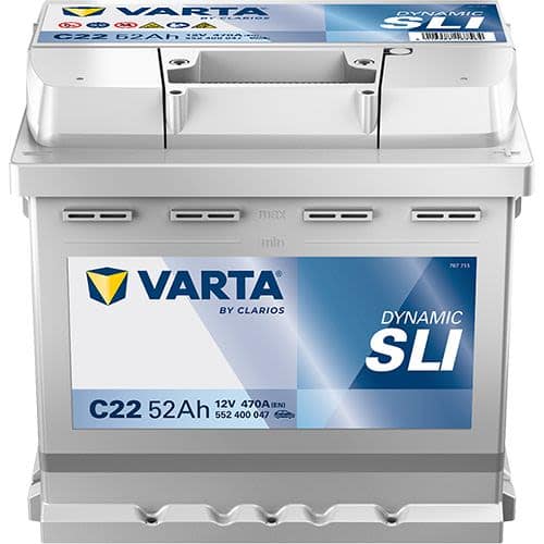 Acumulator auto VARTA SLI 12V 52Ah 470A – polaritate dreapta