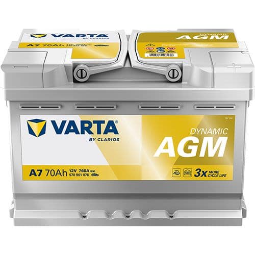 VARTA Start-Stop AGM 12V 70Ah 760A