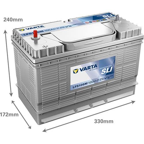 Baterie autorulote VARTA 12V 105Ah 800A - imagine 2