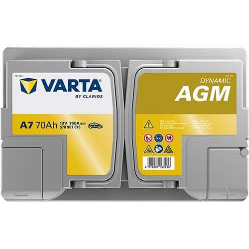 VARTA Start-Stop AGM 12V 70Ah 760A