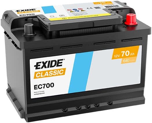 Bataerie auto EXIDE 12V 70Ah 640A