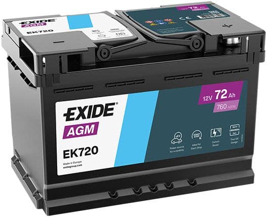 Baterie EXIDE AGM 12V 72Ah 760A |BMR