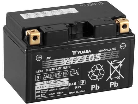 Baterie moto YUASA YTZ10S 12V 9Ah 190A AGM – 150×87×93 mm - imagine 3