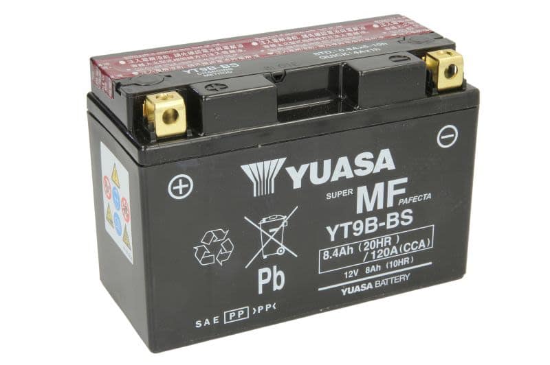 Baterie moto YUASA YT9B-BS 12V 8Ah 120A AGM – 150×70×105 mm - imagine 2
