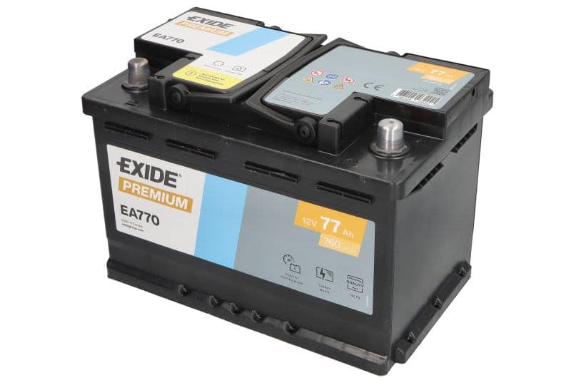 Acumulator auto EXIDE Premium 12V 77Ah 760A – polaritate dreapta