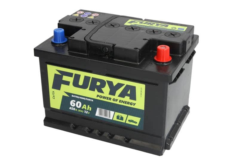 Acumulator auto FURYA 12V 60Ah 450A – polaritate dreapta