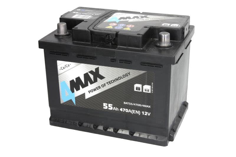 Acumulator auto 4MAX 12V 55Ah 470A – polaritate dreapta