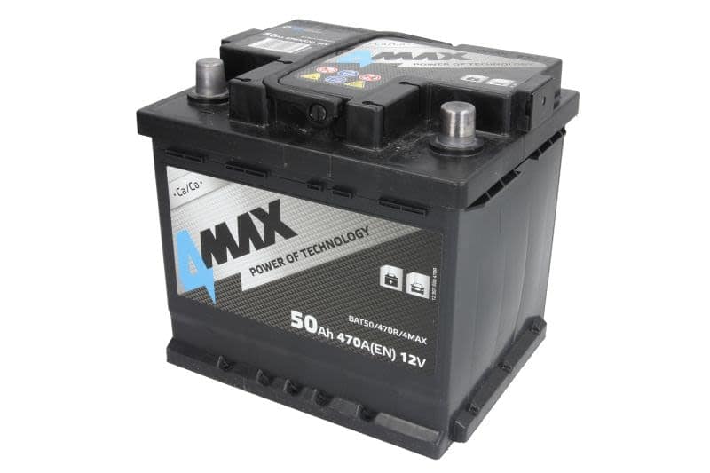 Acumulator auto 4MAX 12V 50Ah 470A – polaritate dreapta