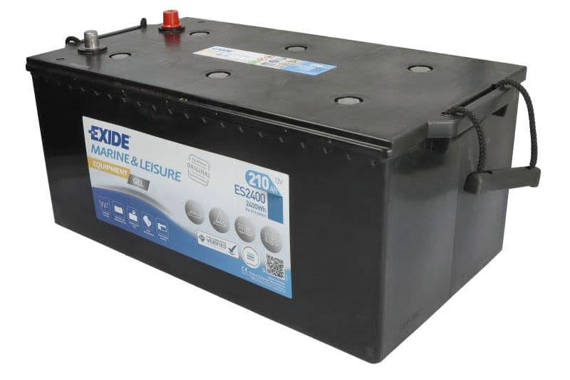 Baterie pentru rulote și ambarcațiuni EXIDE EQUIPMENT GEL MARINE/RV 12V 210Ah 1030A – 518x274x240 mm - imagine 2
