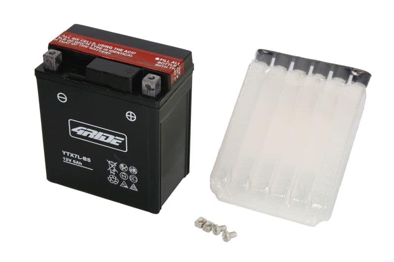 Baterie moto 4RIDE YTX7L-BS 12V 6Ah 90A – 114x71x131 mm
