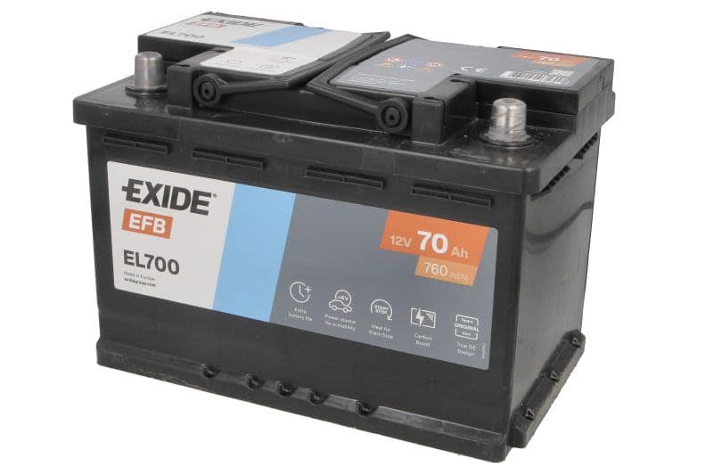 Baterie EXIDE EFB 12V 70Ah 760A |BMR