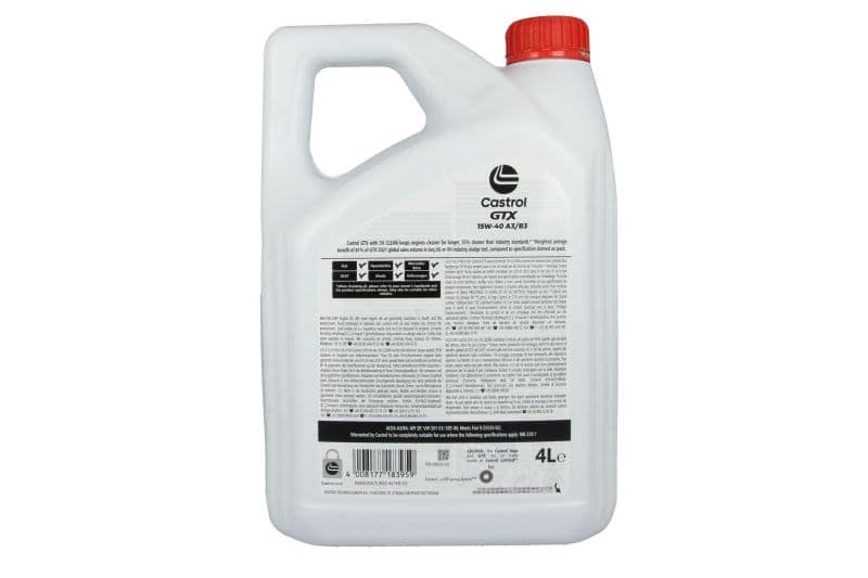 Ulei de motor Castrol GTX 15W-40 A3/B4 4L - imagine 2