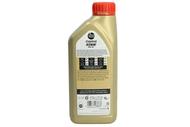 Ulei de motor Castrol EDGE 0W-40 1L - imagine 2