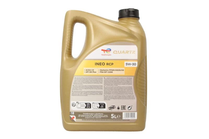 Ulei de motor TotalEnergies Quartz INEO RCP 5W-30 – 5 L - imagine 2