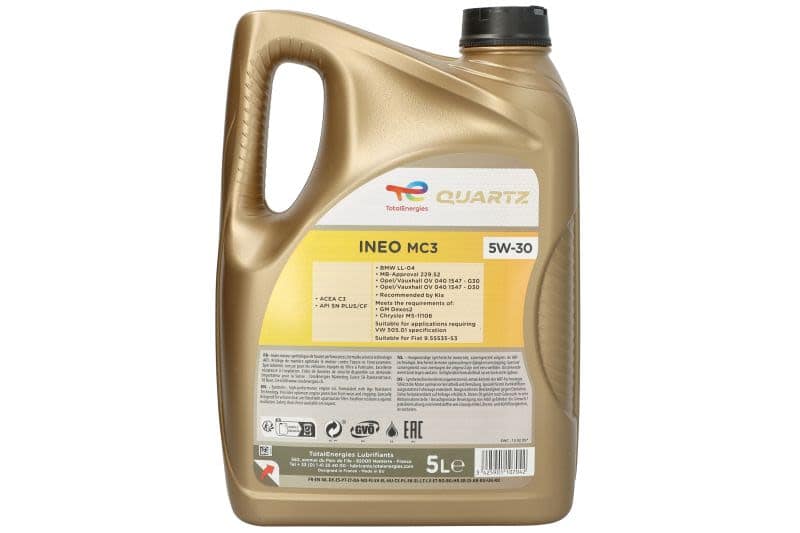 Ulei de motor TotalEnergies Quartz INEO MC3 5W-30 – 5 L