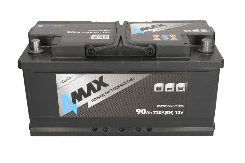 Acumulator auto 4MAX 12V 90Ah 720A – polaritate dreapta - imagine 2