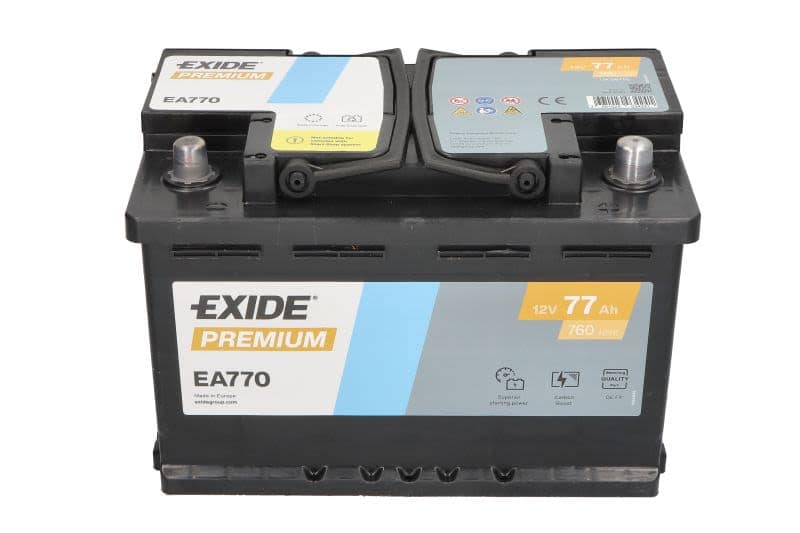 Acumulator auto EXIDE Premium 12V 77Ah 760A – polaritate dreapta - imagine 2