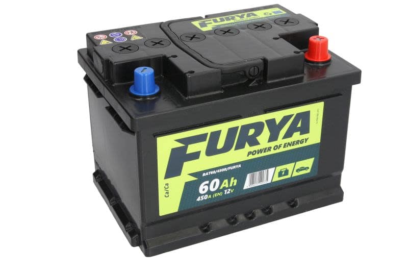 Acumulator auto FURYA 12V 60Ah 450A – polaritate dreapta - imagine 2