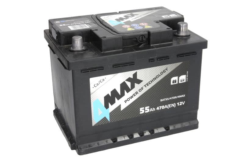 Acumulator auto 4MAX 12V 55Ah 470A – polaritate dreapta - imagine 2