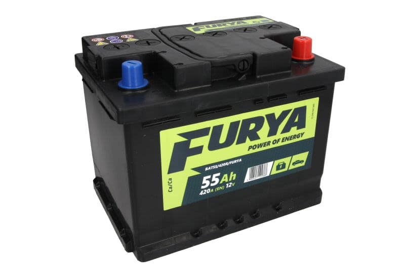 Acumulator auto FURYA pornire 12V 55Ah 420A – plus dreapta - imagine 2