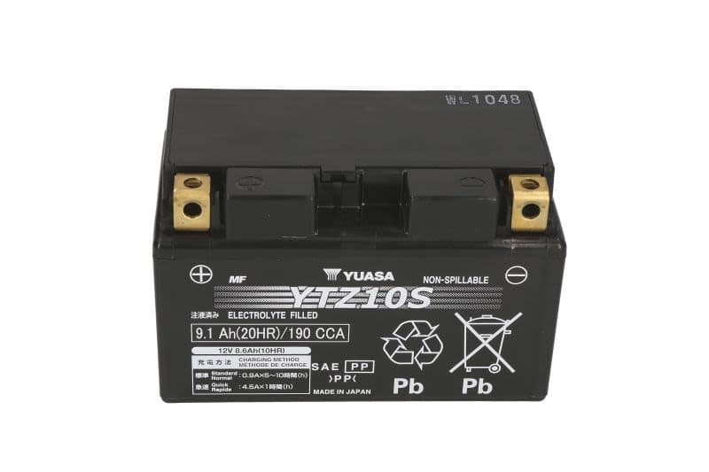 Baterie moto YUASA YTZ10S 12V 9Ah 190A AGM – 150×87×93 mm - imagine 2
