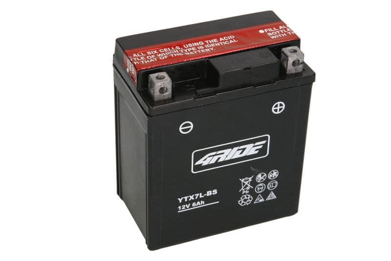 Baterie moto 4RIDE YTX7L-BS 12V 6Ah 90A – 114x71x131 mm - imagine 2
