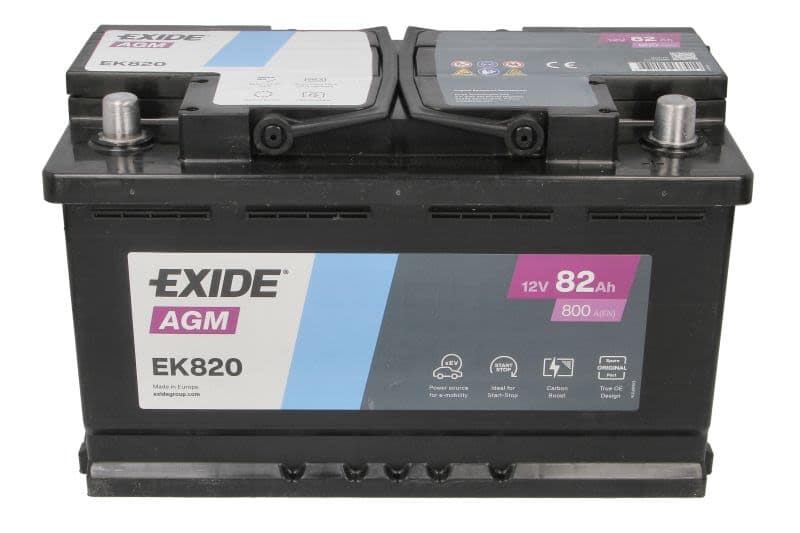 Baterie auto EXIDE 12V 82Ah 800A |BMR - imagine 3