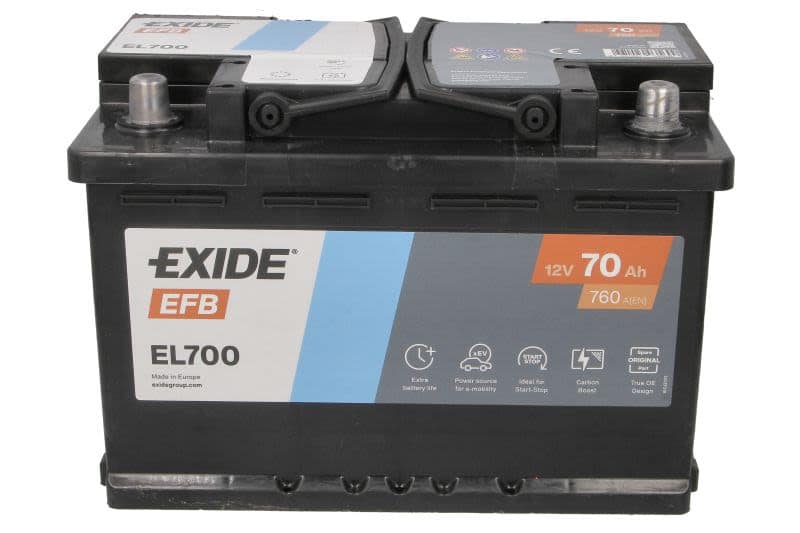 Baterie EXIDE EFB 12V 70Ah 760A |BMR