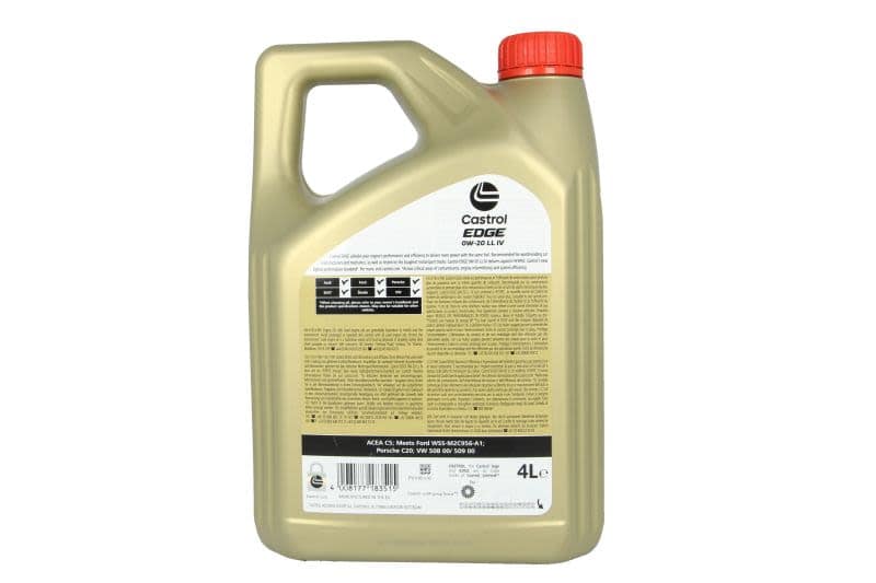 Ulei de motor Castrol EDGE 0W-20 LL IV 4L - imagine 2