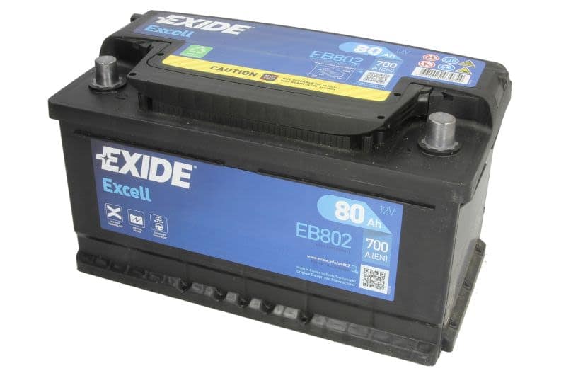Acumulator auto EXIDE Excell 12V 80Ah 700A – polaritate dreapta