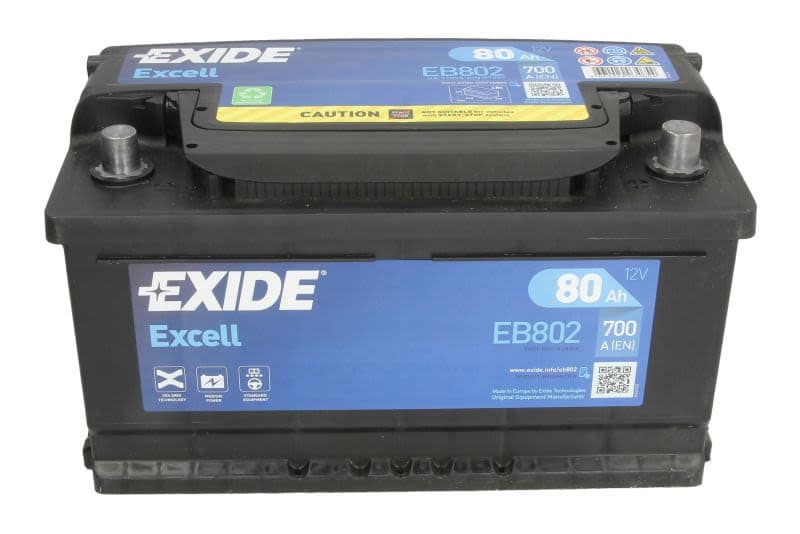 Acumulator auto EXIDE Excell 12V 80Ah 700A – polaritate dreapta - imagine 3